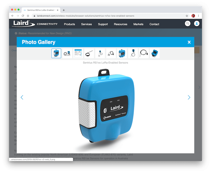 laird industrial iot temperature and humidity sensor