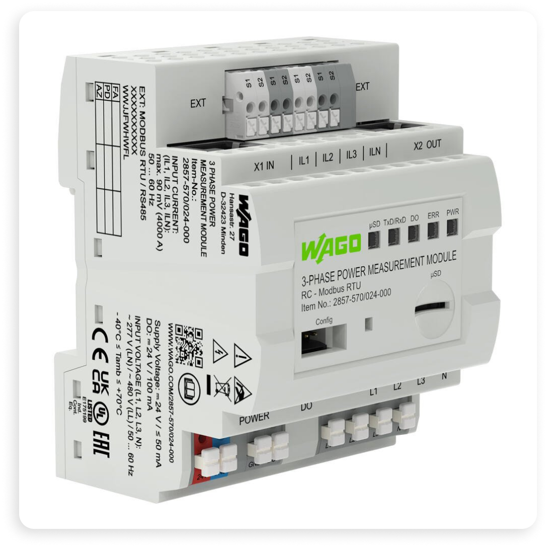 WAGO's 3-phase power measurement module